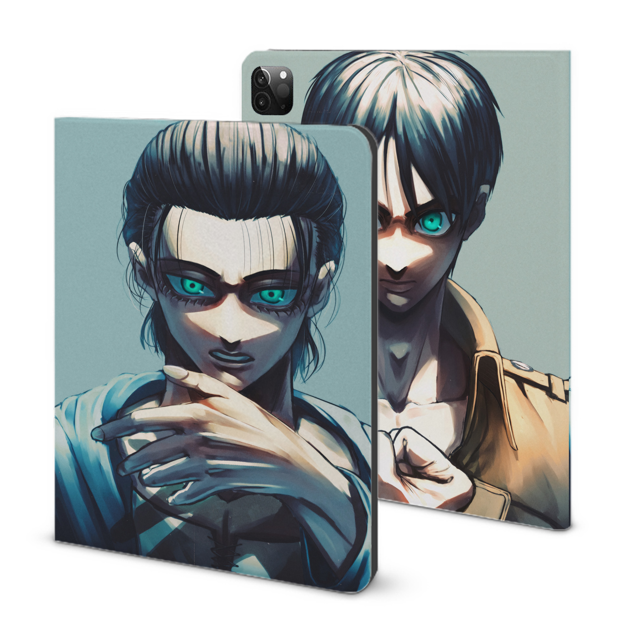 （画像用） 進撃の巨人 Attack on Titan IPadケース ペンホルダー付き ブックスタイルデザイン
